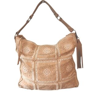 THE Sak Silverlake Barley Mandala Leather Hobo Bag Shoulder Bag